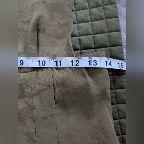 NASTY GAL V-Neck Wide Leg Jumpsuit Size 2 Olive Green - Picture 6 of 9